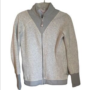 Girls Ivivva gray zip up sweater jacket
